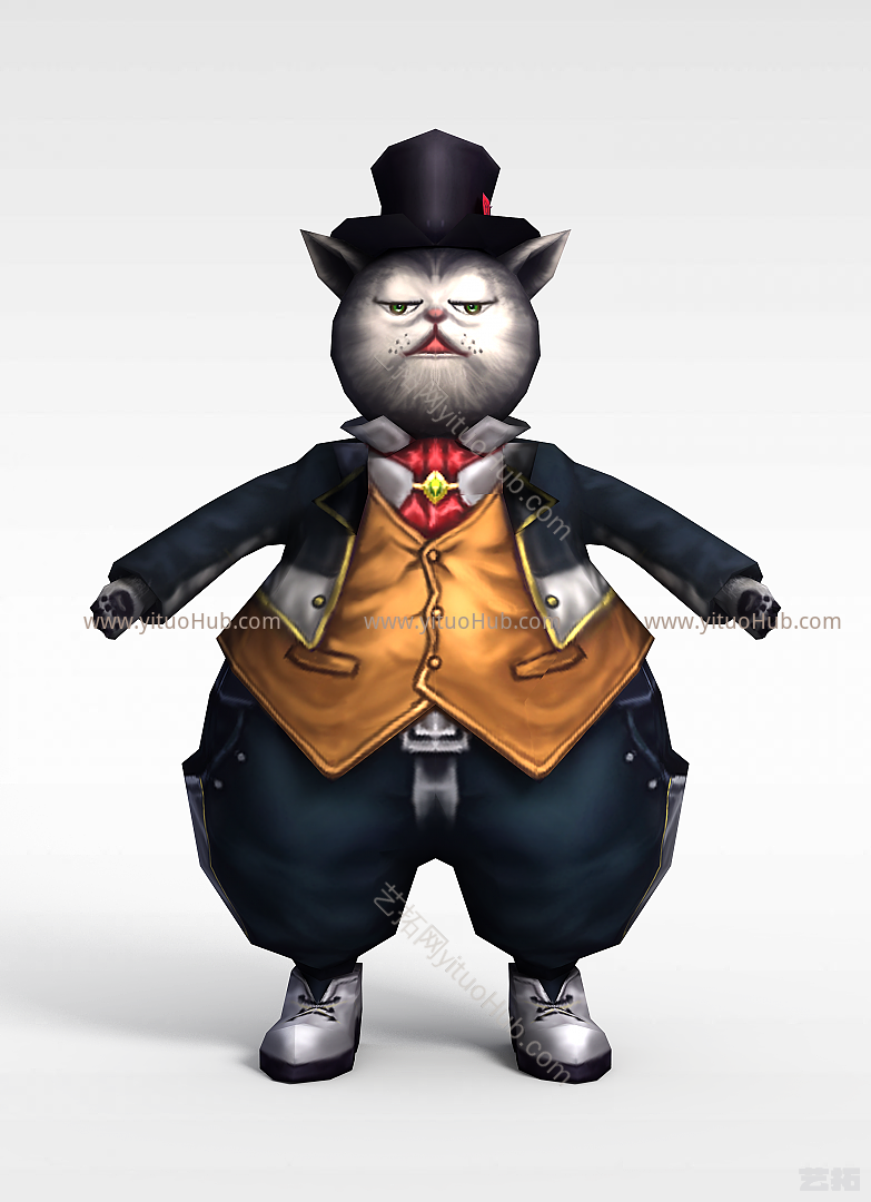 现代猫人模型