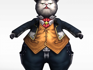 现代猫人模型