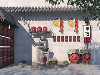 新中式酒文化小品