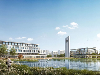 某职业学校大学校园规划模型