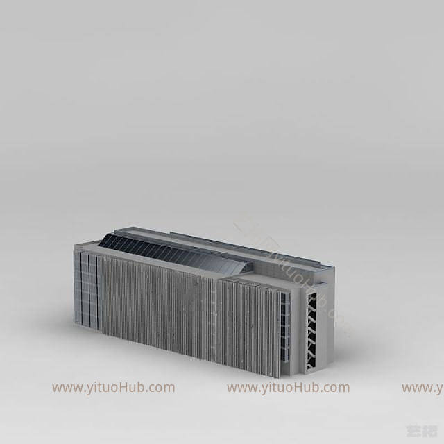 现代办公楼模型