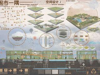 城市公共空间设计 竞赛获奖展板psd