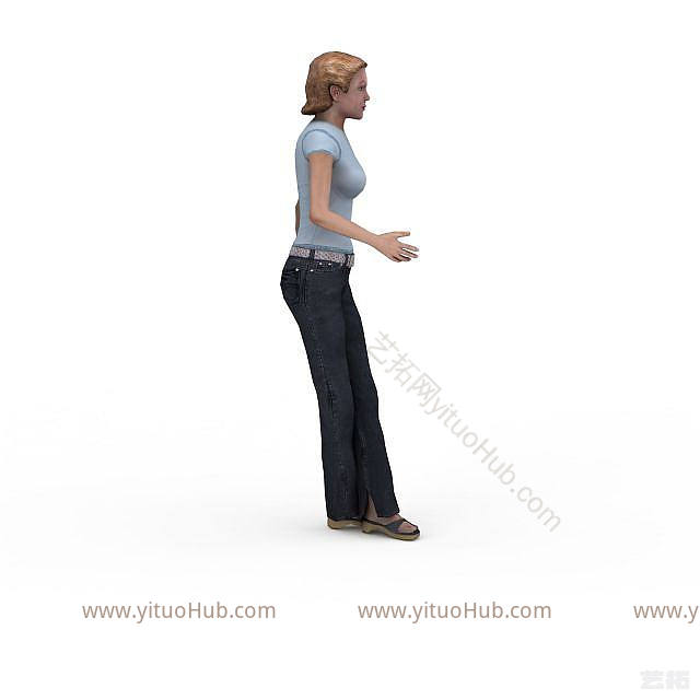 现代女人模型