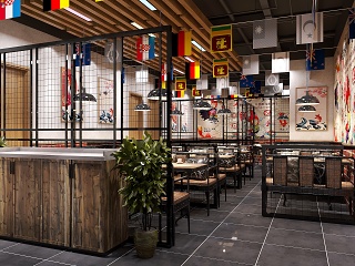 现代民国怀旧风展厅 老上海广告牌 荷花池 照相馆 邮局 茶叶店 