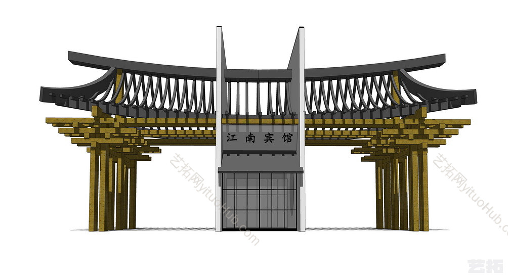 中式门头