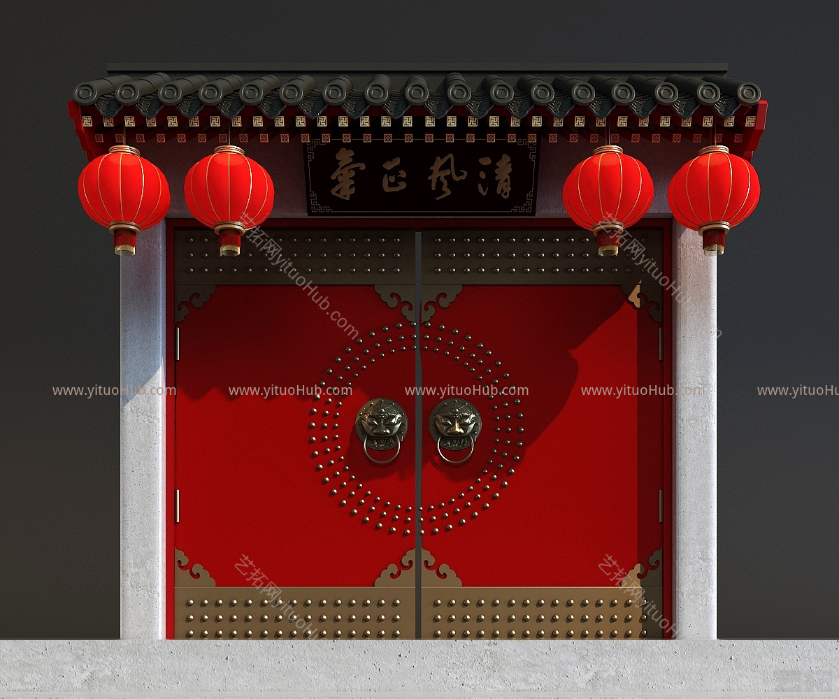 新中式大门