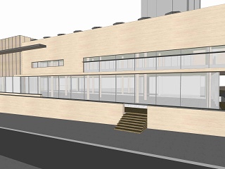 现代售楼处建筑