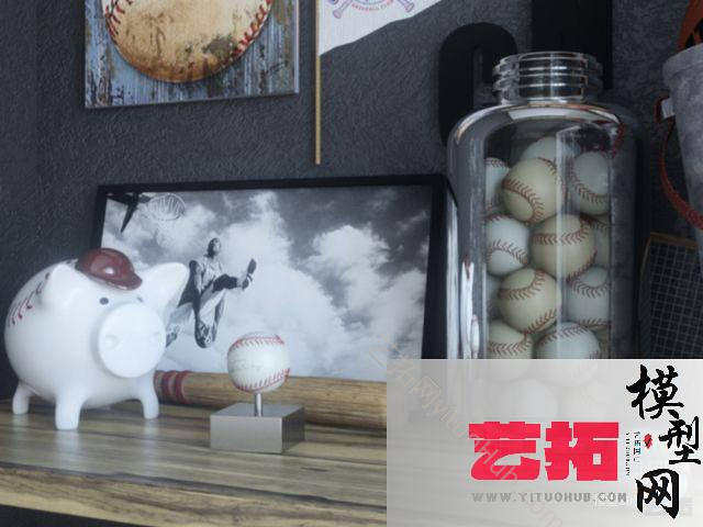 现代儿童房装饰品