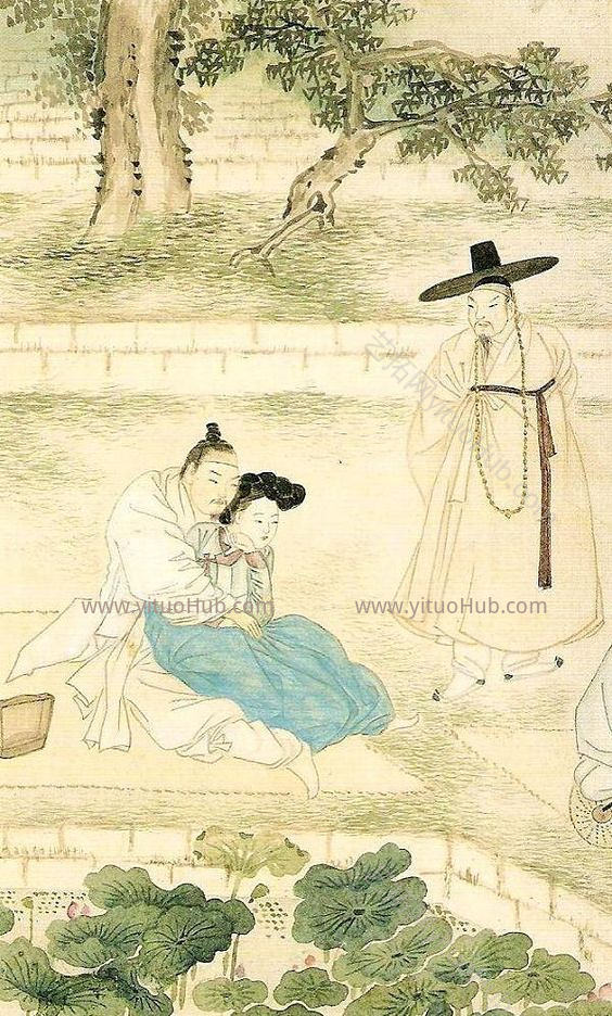 韩国韩式朝鲜族古典人物字画 a (16)