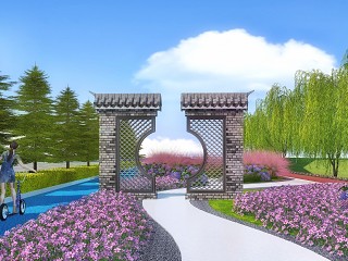 中式园林景观墙