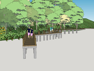 景观木栈道、水榭栈道