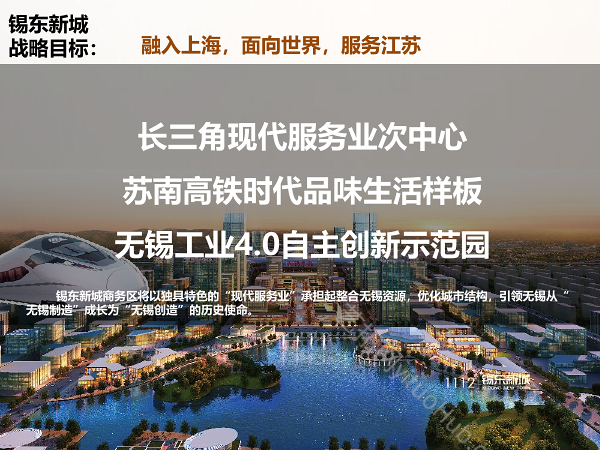 无锡锡东新城商务区产业发展规划前期研究项目