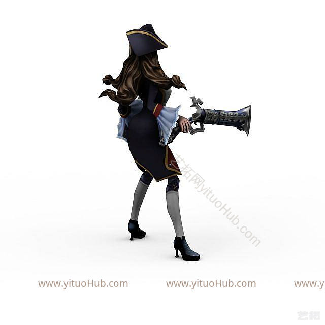现代LOL厄运小姐模型