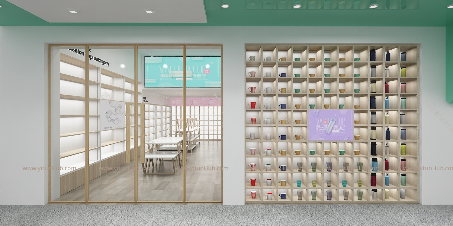 现代风格杯具展厅