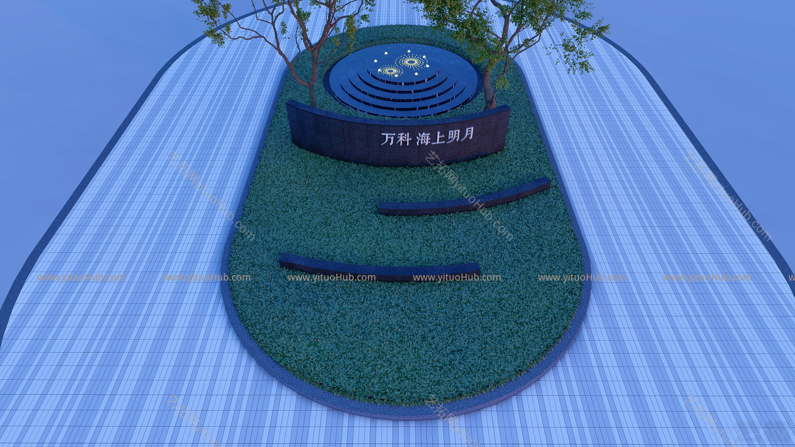现代水景