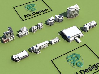 规划鸟瞰 建筑 公建