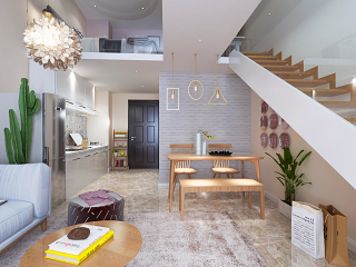 北欧 LOFT客餐厅 厨房 卧室 北欧家具