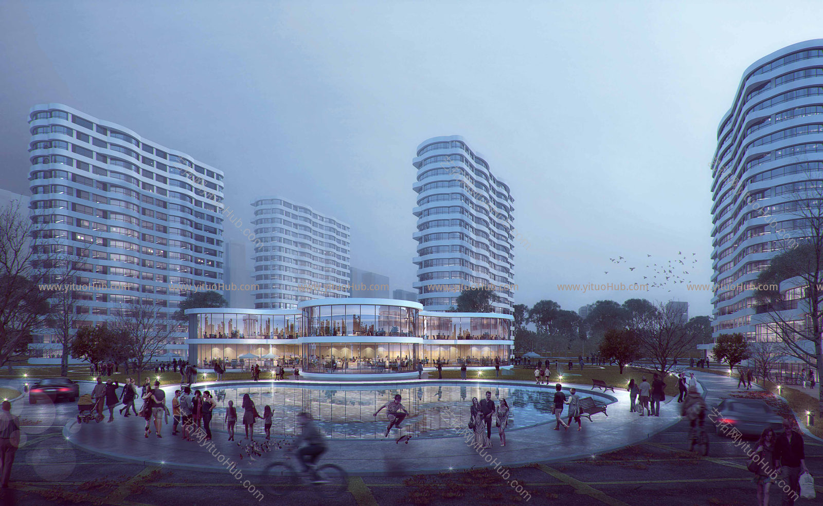 展馆博物馆建筑效果图