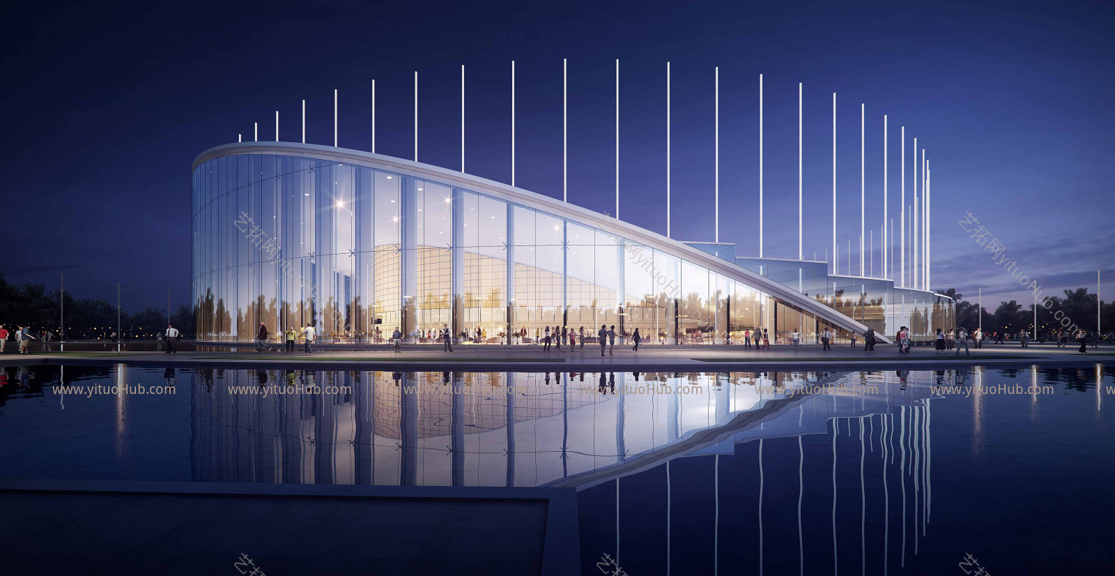 商业综合体建筑效果图