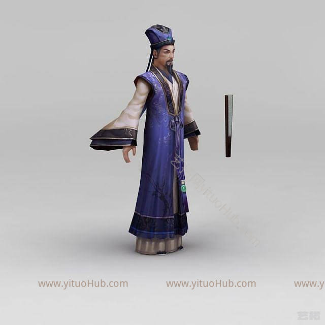 现代三国人物模型