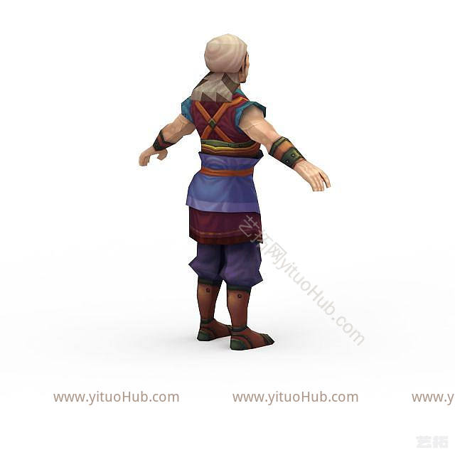 游戏角色古代士兵模型