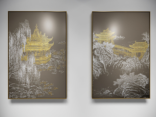 新中式装饰挂画