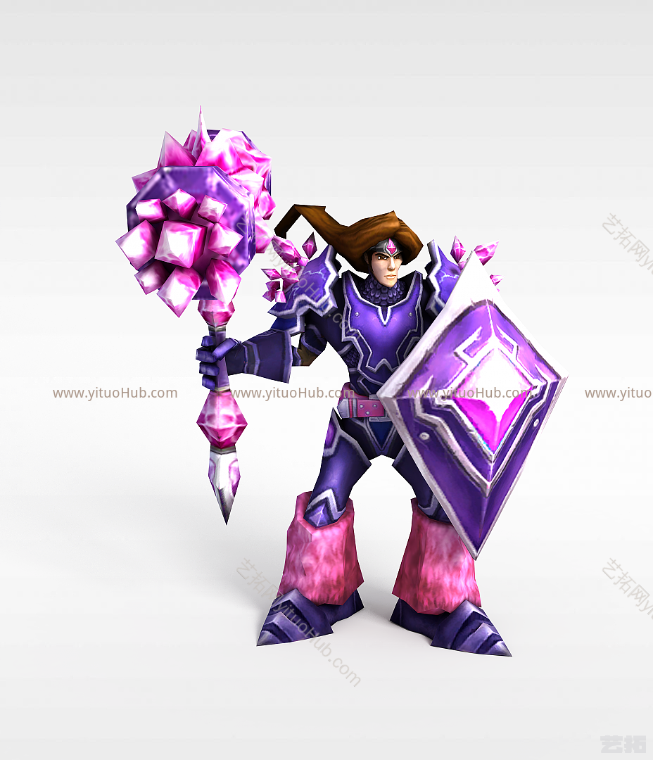 现代LOL塔里克宝石骑士模型