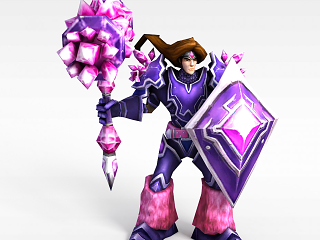 现代LOL塔里克宝石骑士模型