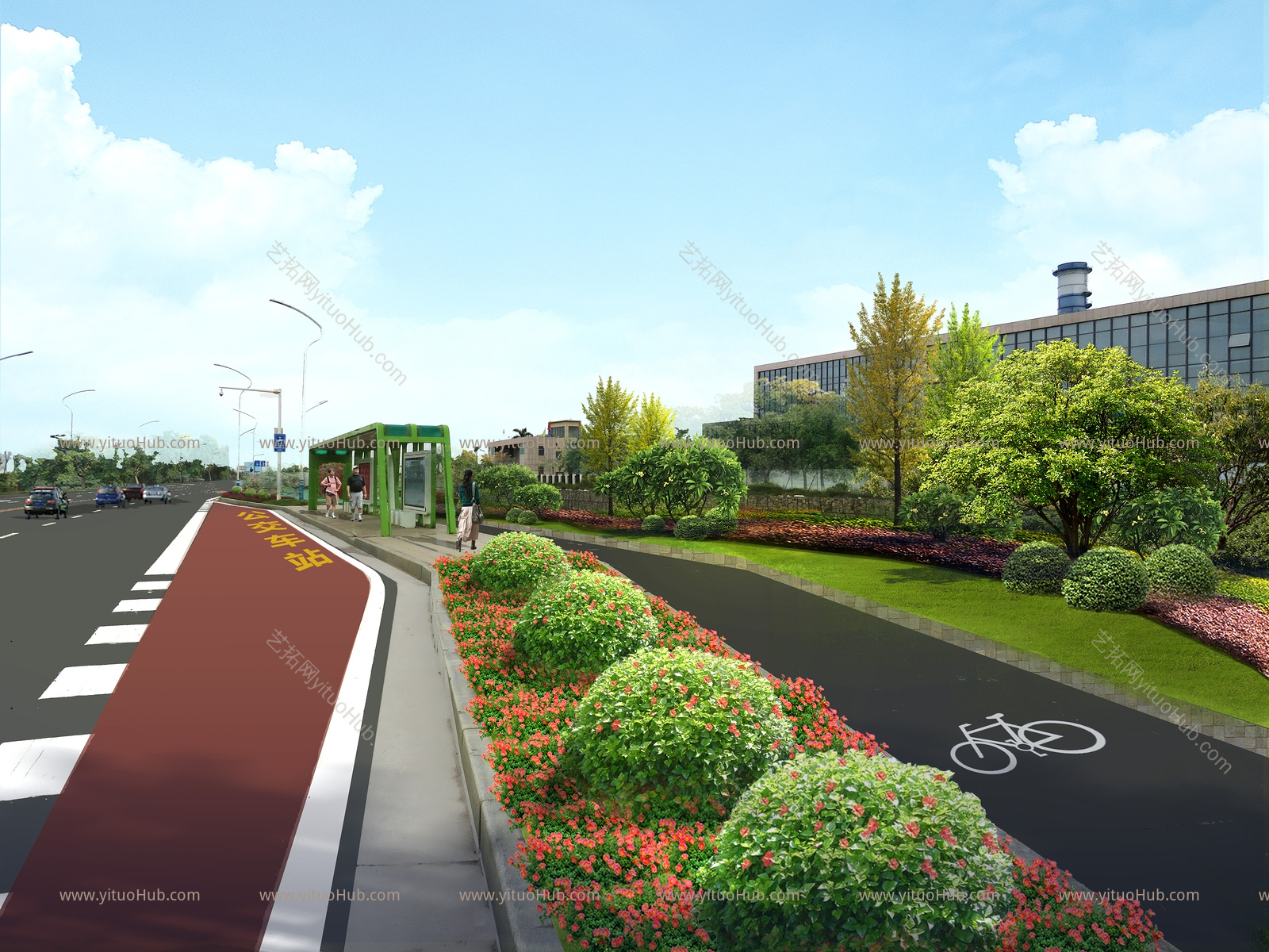 现代城市道路景观