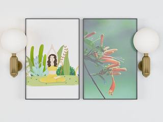 现代艺术装饰画模型