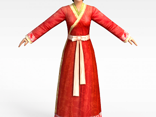 现代古装女性模型
