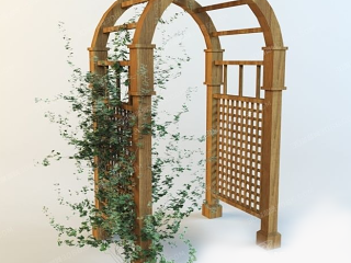 休闲花架爬山虎