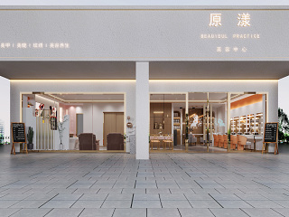现代美甲店，美发店，门头，