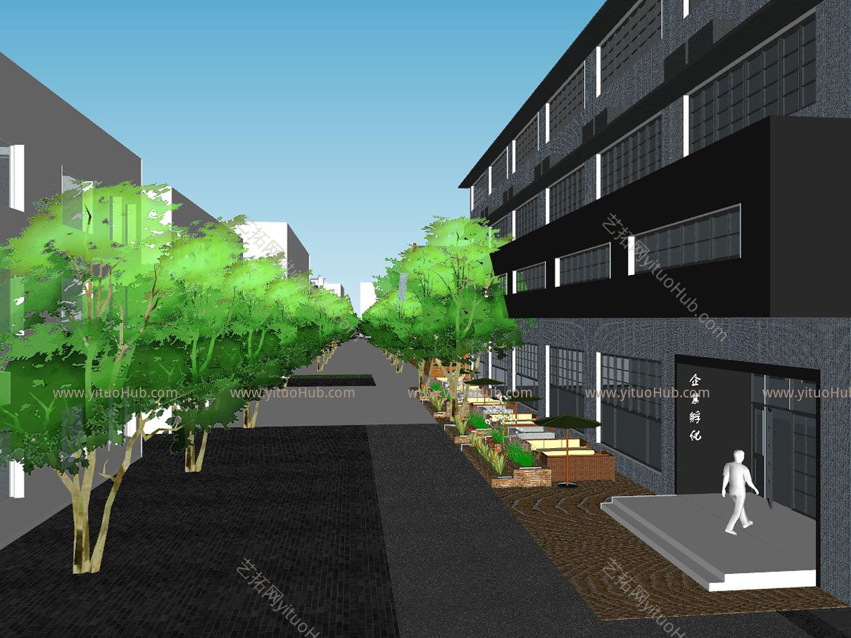 现代工业厂区改造工业建筑