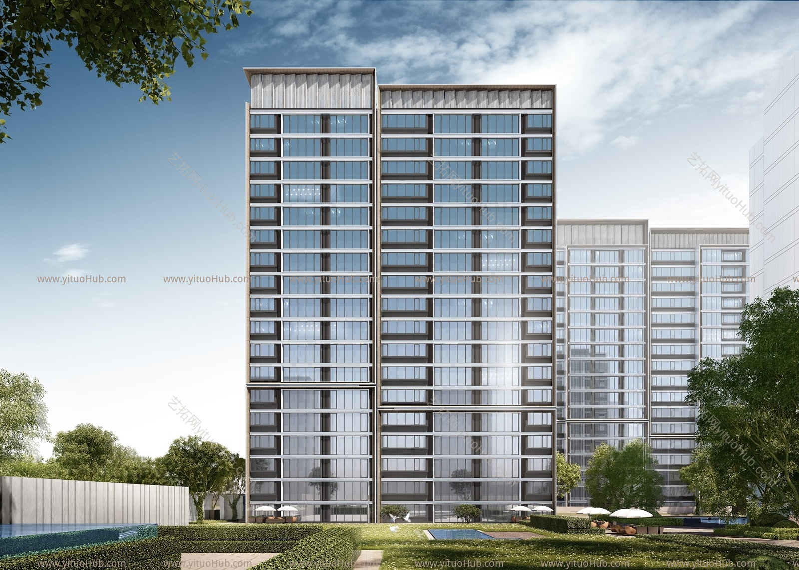 现代上海仁恒小区建筑 上海天华建筑设计
