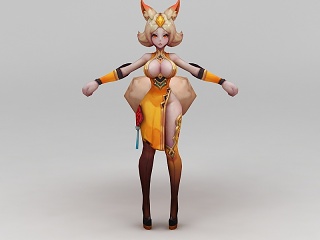 王者荣耀游戏人物摩登女郎模型