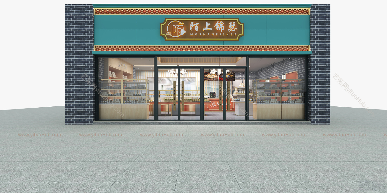 港式门头 港式小吃门头 小吃店门头 港式菠萝包门头 门头设计 门头