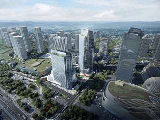 综合体建筑鸟瞰图