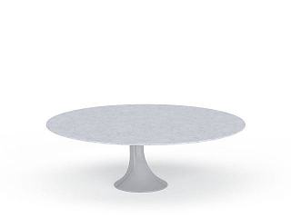 现代圆形茶几模型