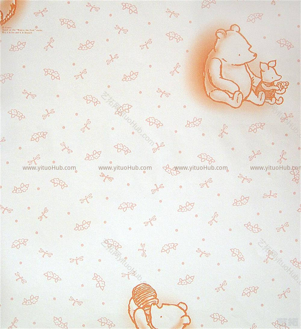 儿童简约壁纸壁画材质贴图