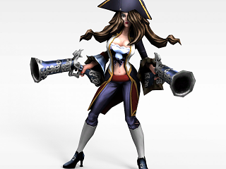 现代LOL厄运小姐模型