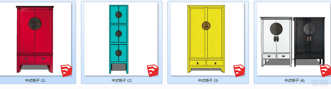 中式装饰特色边柜