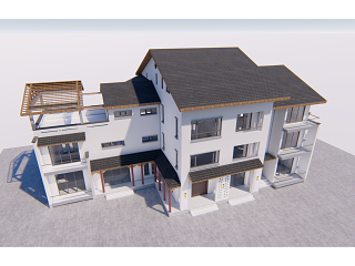 中式别墅住宅建筑