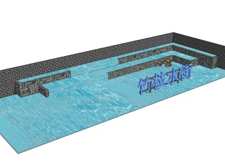 中式跌水水池水景