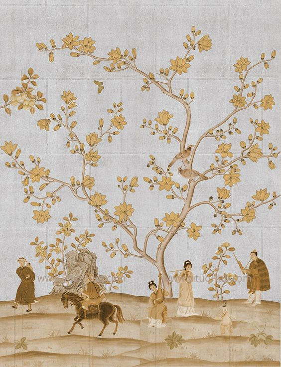 中式欧式花鸟壁纸贴图 (314)