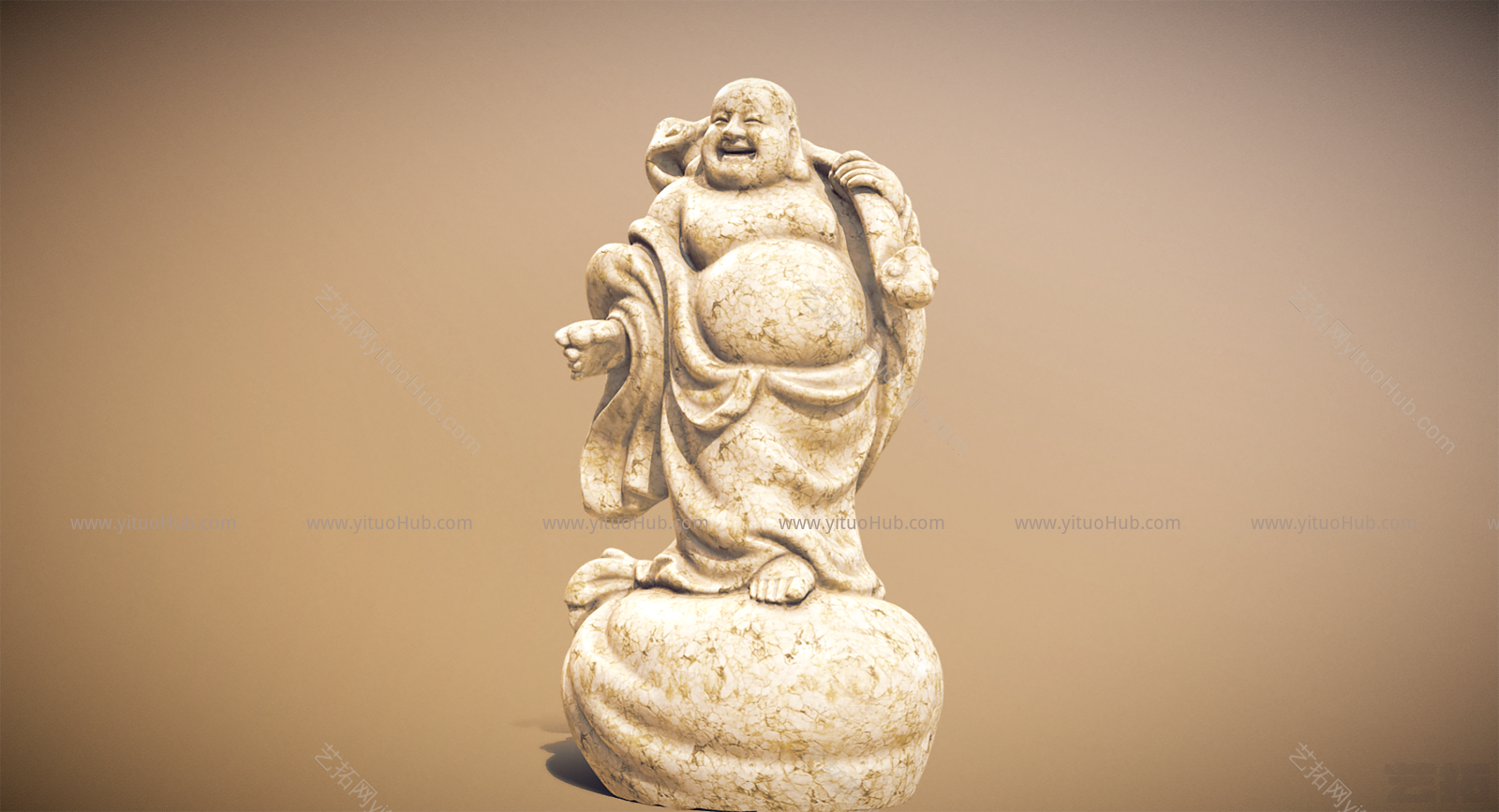 中式罗汉菩萨雕像