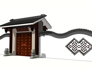 中式大门