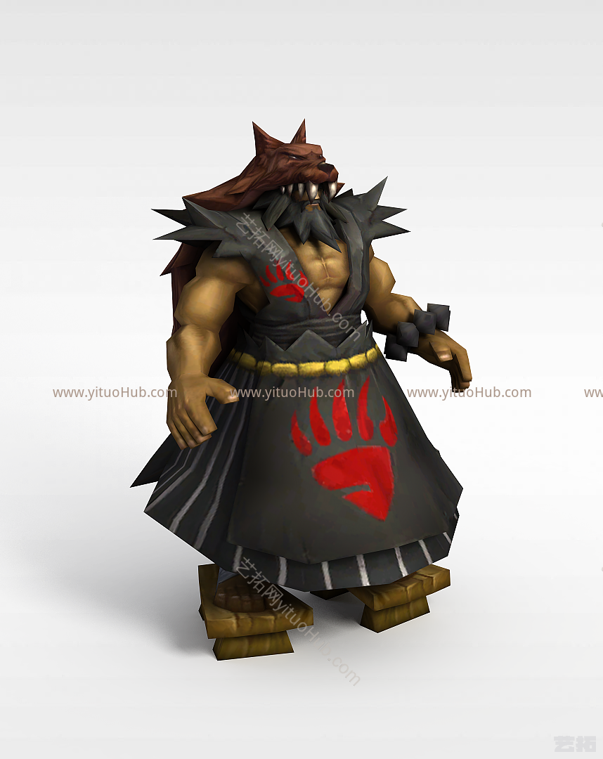 现代LOL乌迪尔兽灵行者模型