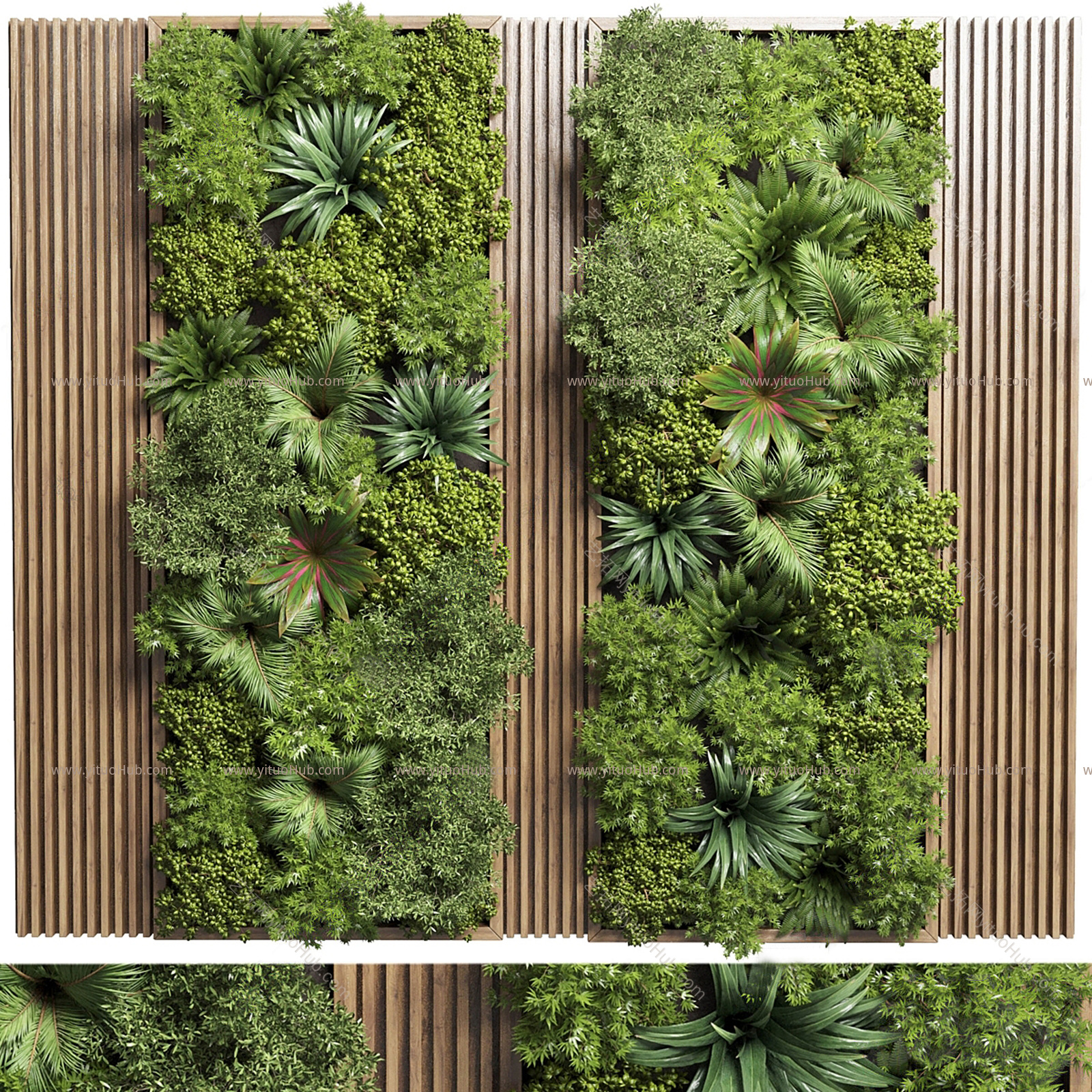 现代绿植墙