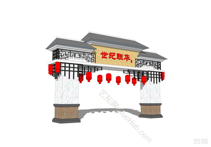 景区入口大门